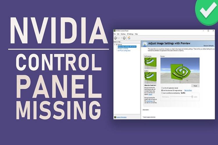 Thủ thuật sửa lỗi NVIDIA Control Panel không hiển thị đầy đủ - Fptshop.com.vn