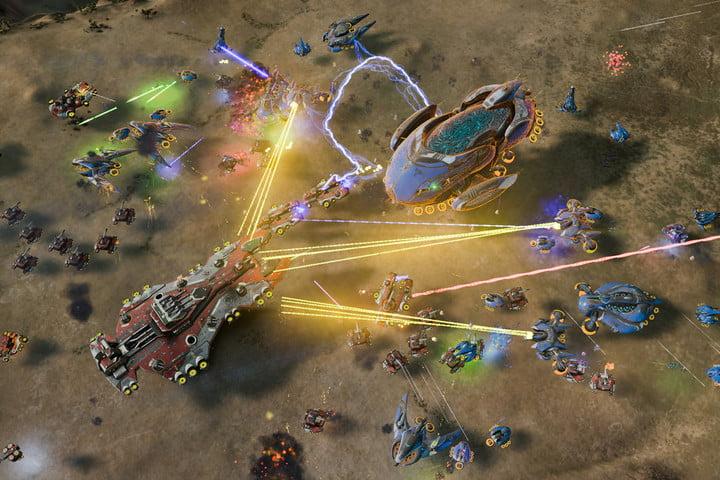 A battlefield in Ashes of the Singularity.