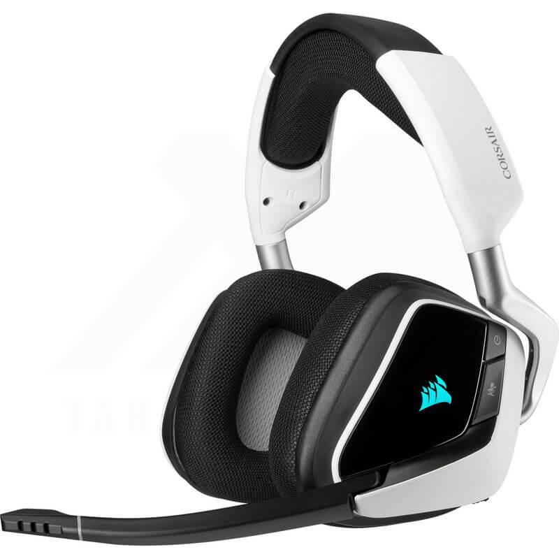 Corsair VOID PRO RGB Wireless Premium Gaming Headset With Dolby® Headphone 7.1 — White - Tân Doanh