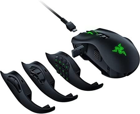 Amazon.com: Razer Naga Pro Wireless Gaming Mouse: Interchangeable Side Plate w/ 2, 6, 12 Button Configurations - Focus+ 20K DPI Optical Sensor - Fastest Gaming Mouse Switch - Chroma RGB Lighting : Video Games