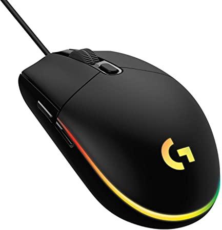 Logitech G203 LIGHTSYNC Gaming Mouse with Customizable RGB Lighting, 6 Programmable Buttons, Gaming Grade Sensor, 8K DPI Tracking, Lightweight - Black : Amazon.co.uk: PC & Video Games