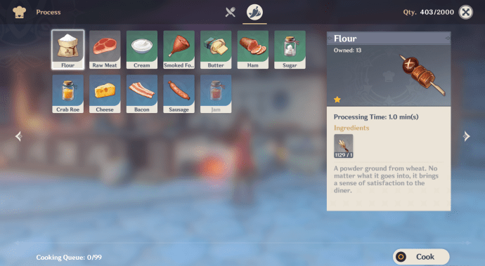 How To Process Ingredients in Genshin Impact