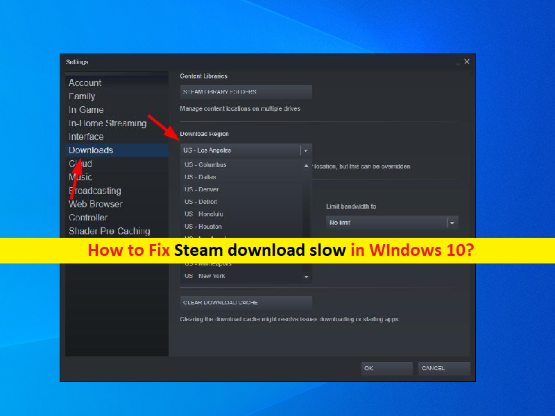 How to Fix Steam download slow in Windows 10 [Steps]
