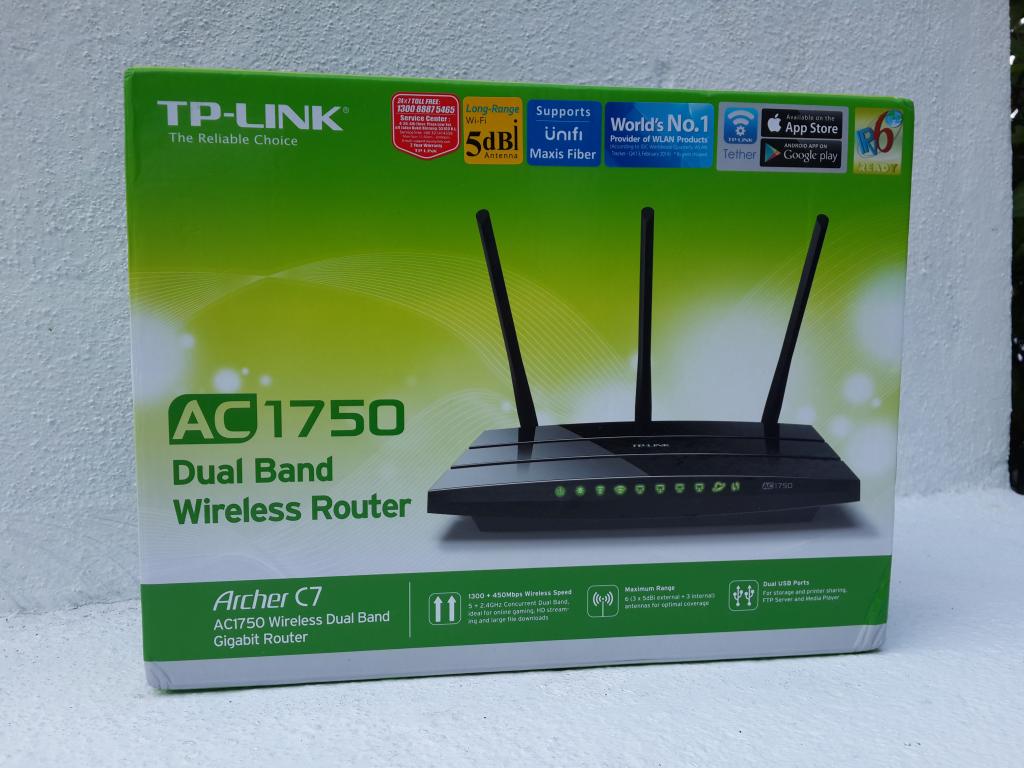 Review: TP-LINK Archer C7 AC1750 Wireless Dual Band Gigabit Router | Zon Teknologi
