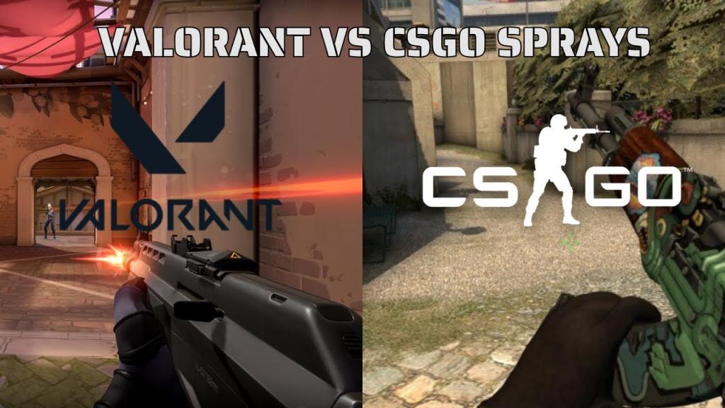 Valorant vs CSGO - Spray Comparison - YouTube