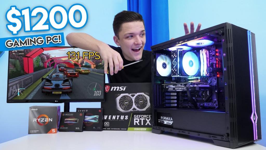 Insane $1200 Gaming PC Build 2019/2020! [1440p Killer - ft. Ryzen 5 & RTX 2060 Super!] - YouTube