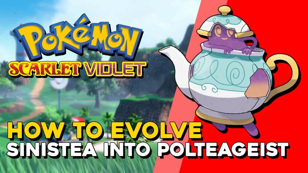 Pokemon Scarlet & Violet How To Evolve Sinistea Into Polteageist Cracked Pot Location - YouTube