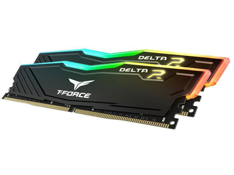 Buy Team T-Force Delta RGB 32GB (2x16GB) 3600MHz CL18 DDR4 Black  [TF3D432G3600HC18JDC01] | PC Case Gear Australia