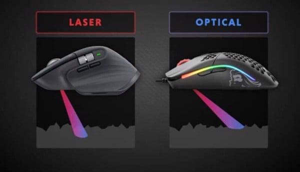 Sự khác biệt giữa chuột quang và chuột laser