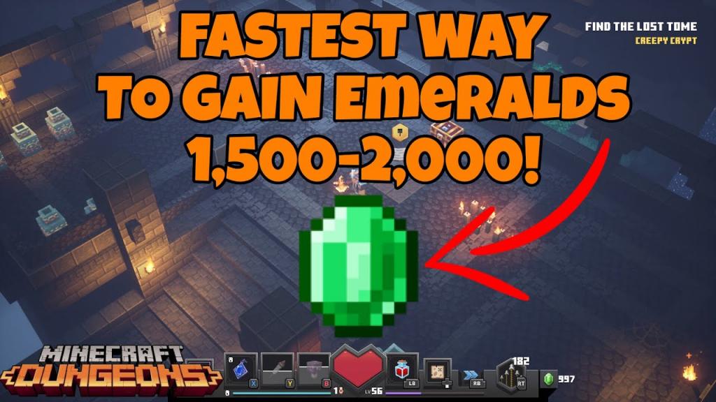 Minecraft Dungeons - FASTEST WAY TO GAIN EMERALDS (1,500 - 2,000!) - YouTube