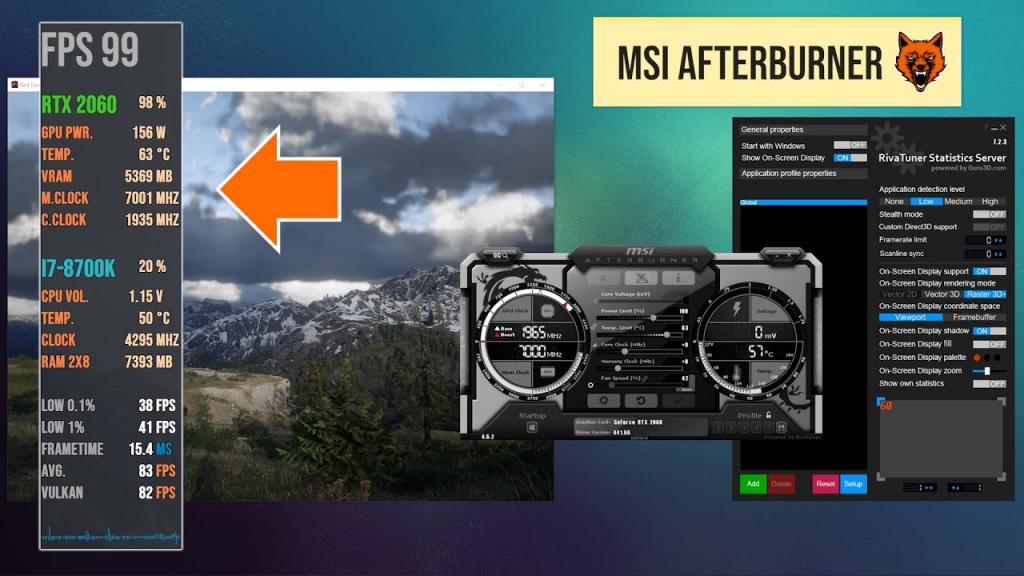 MSI Afterburner On Screen Display 2023 - YouTube