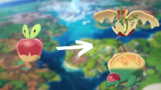 Pokémon Sword & Shield: Applin evolutions, Flapple, Appletun - Millenium