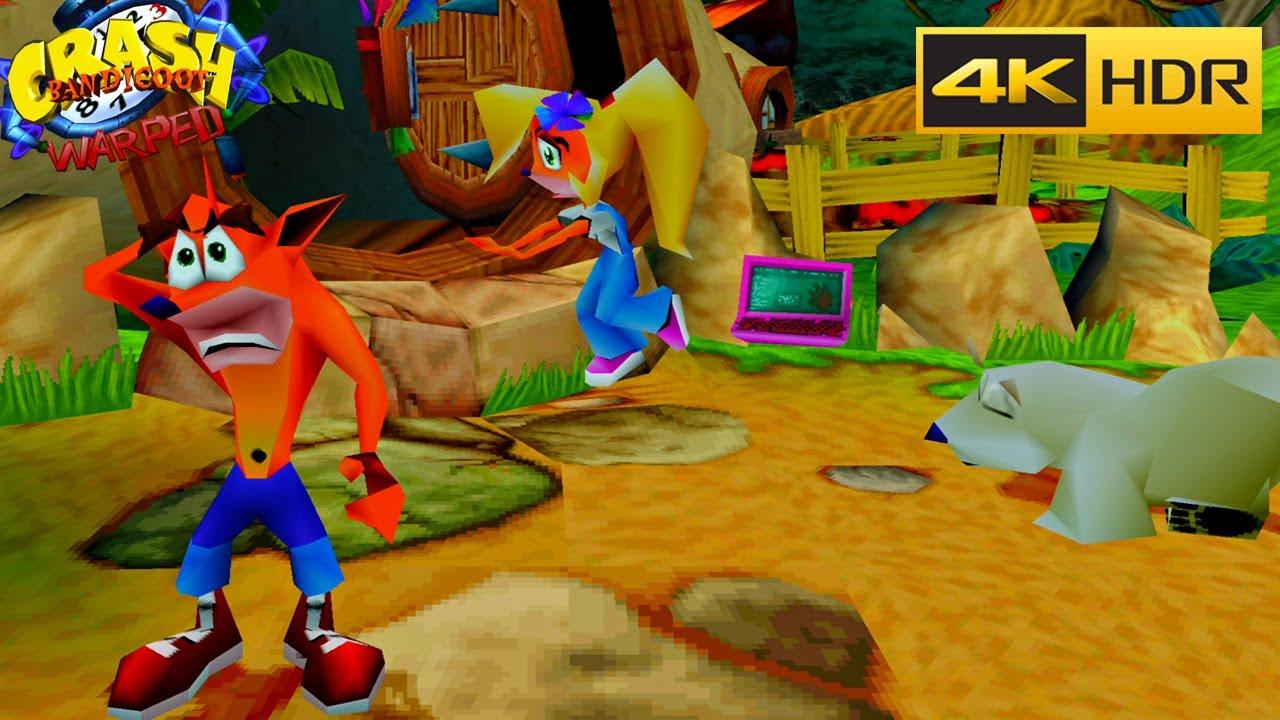 Crash Bandicoot 3: Warped in 4K HDR Gameplay - YouTube