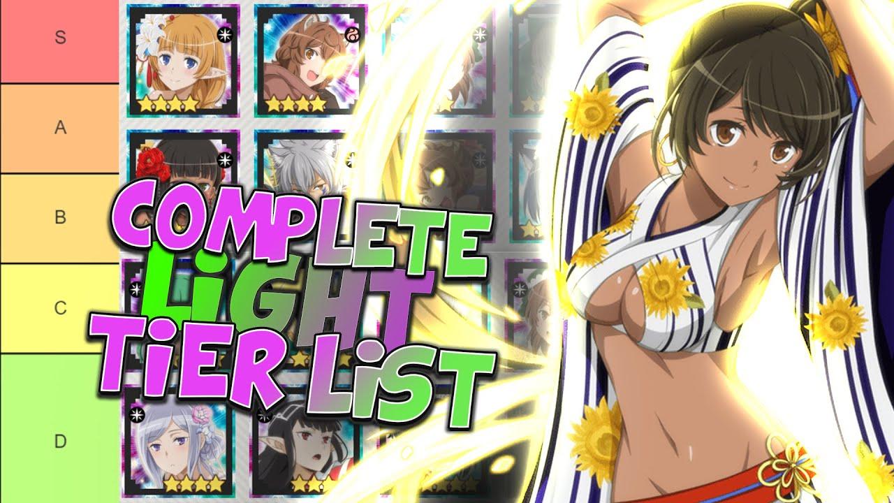 Ranking All Light Units! // Comprehensive Tier List // Danmachi Memoria  Freese - YouTube